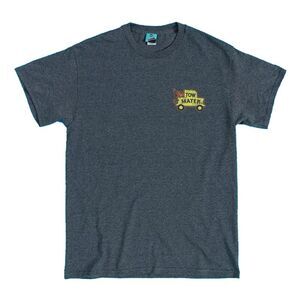 Cars Unisex Adult Towing And Salvage Tow Mater Back Print T-Shirt / Charcoal